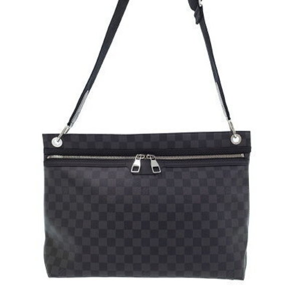 Louis Vuitton Damier Graphite Black Hunter Shoulder Bag - Picture 1 of 8